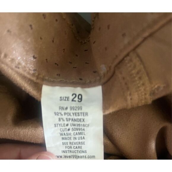 Level‎ 99 Brown Janice Ultra Skinny Pants Size 29 - Picture 5 of 5